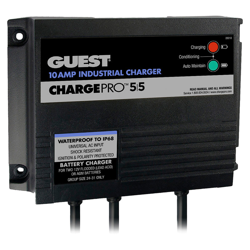 Guest 10AMP - 12-24V 2 Bank 120V Input On-Board Battery Charger