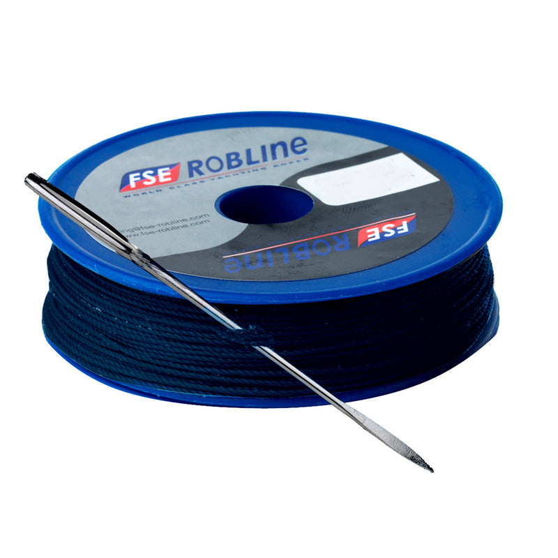 Robline Waxed Tackle Yarn Whipping Twine Kit w-Needle - Dark Navy Blue - 0.8mm x 40M