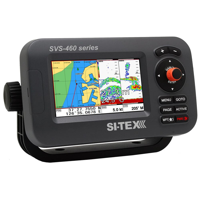 SI-TEX SVS-460CE Chartplotter - 4.3" Color Screen w-Internal & External GPS Antennas & Navionics+ Flexible Coverage