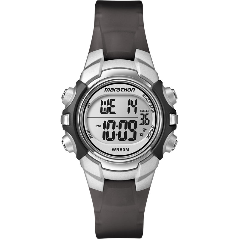 Timex Marathon Digital Mid-Size Watch - Black-Silver