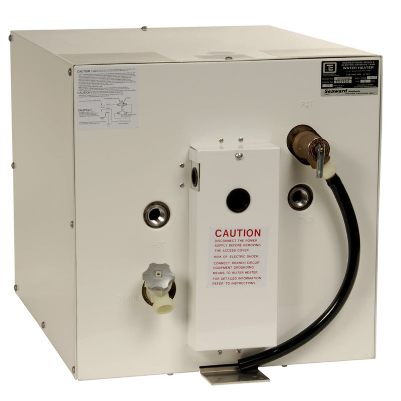 Whale Seaward 11 Gallon Hot Water Heater w-Rear Heat Exchanger - White Epoxy - 120V - 1500W