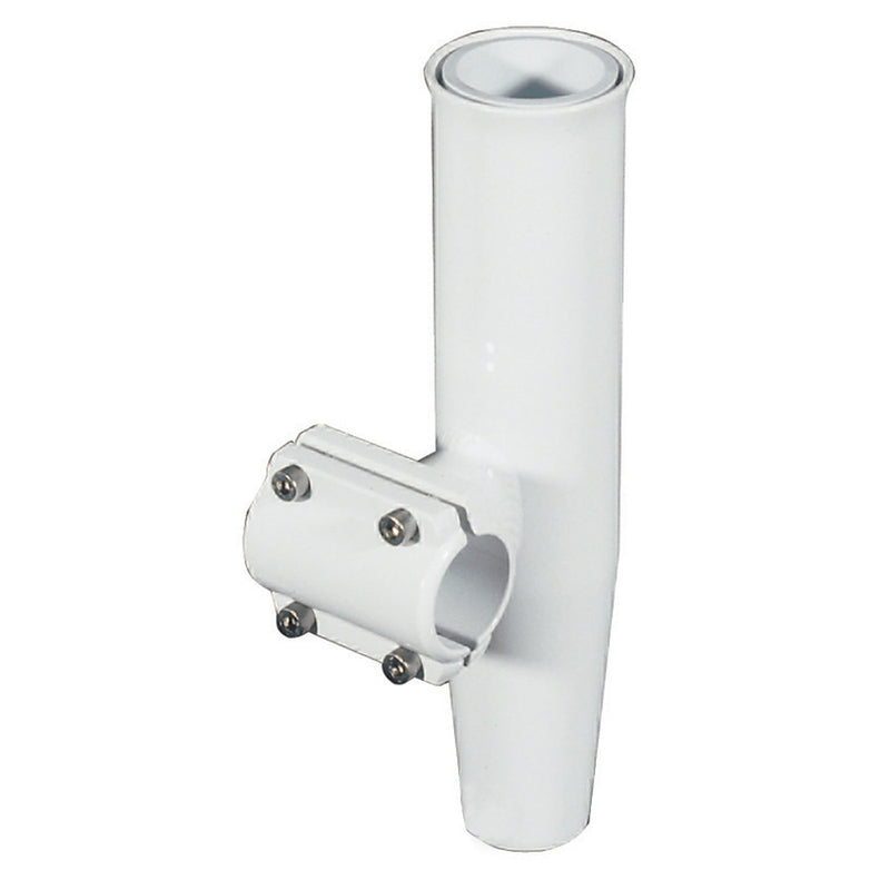 Lee's Clamp-On Rod Holder - White Aluminum - Horizontal Mount - Fits 1.315" O.D. Pipe