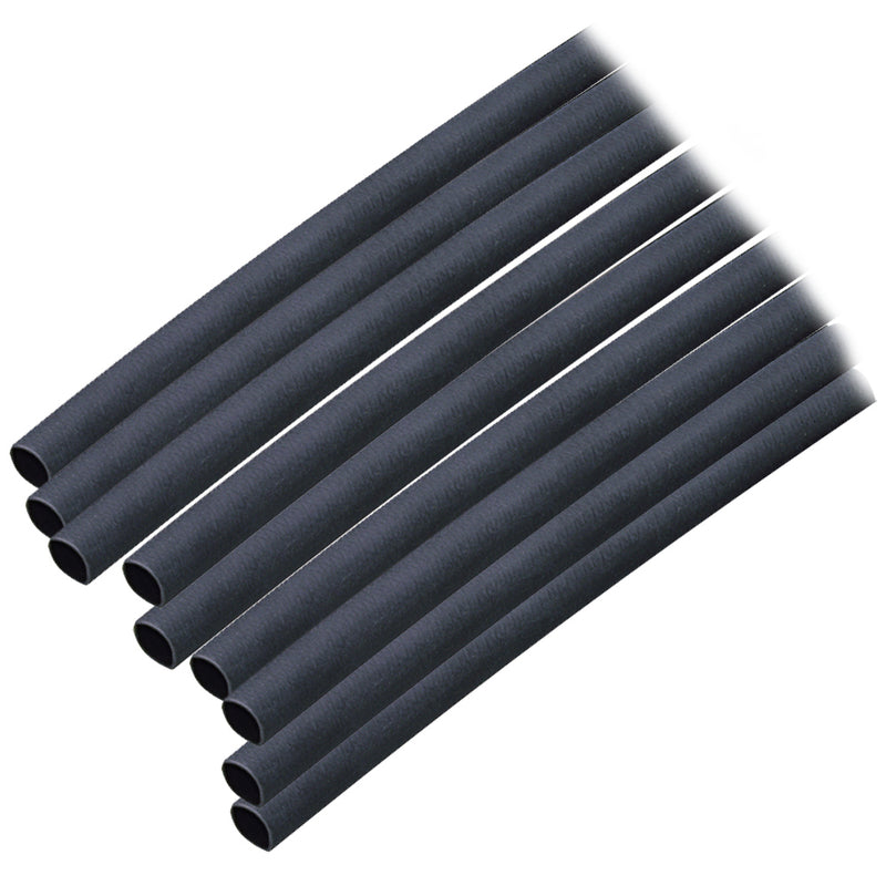 Ancor Adhesive Lined Heat Shrink Tubing (ALT) - 3-16" x 6" - 10-Pack - Black