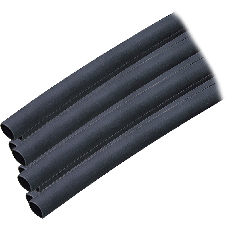 Ancor Adhesive Lined Heat Shrink Tubing (ALT) - 1-4" x 6" - 10-Pack - Black