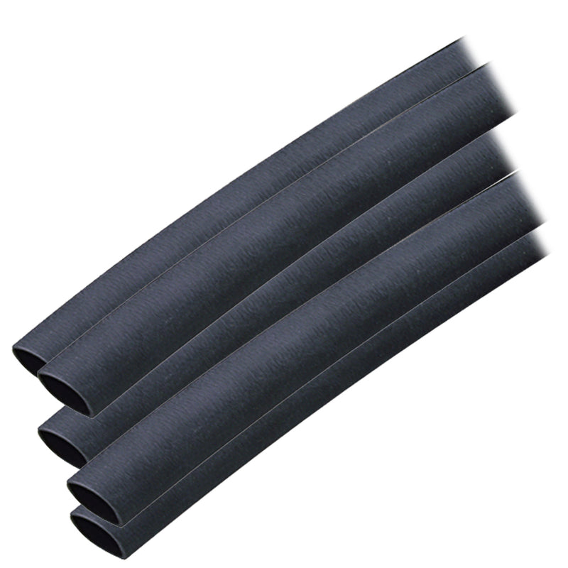 Ancor Adhesive Lined Heat Shrink Tubing (ALT) - 3-8" x 6" - 5-Pack - Black