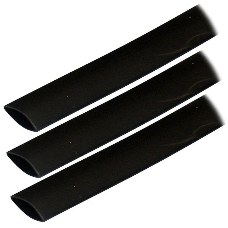 Ancor Adhesive Lined Heat Shrink Tubing (ALT) - 3-4" x 3" - 3-Pack - Black