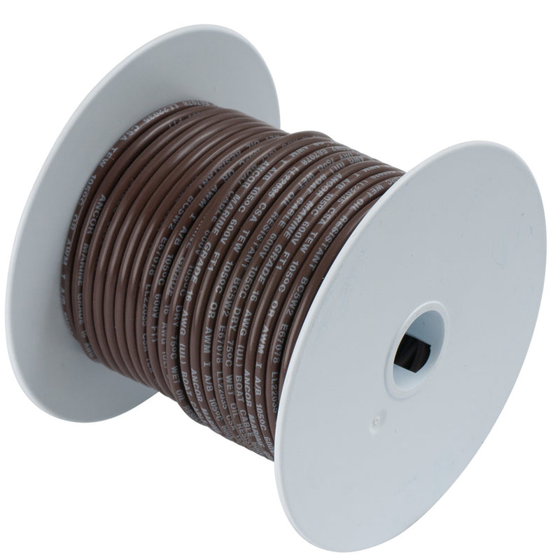 Ancor Brown 18 AWG Tinned Copper Wire - 35'