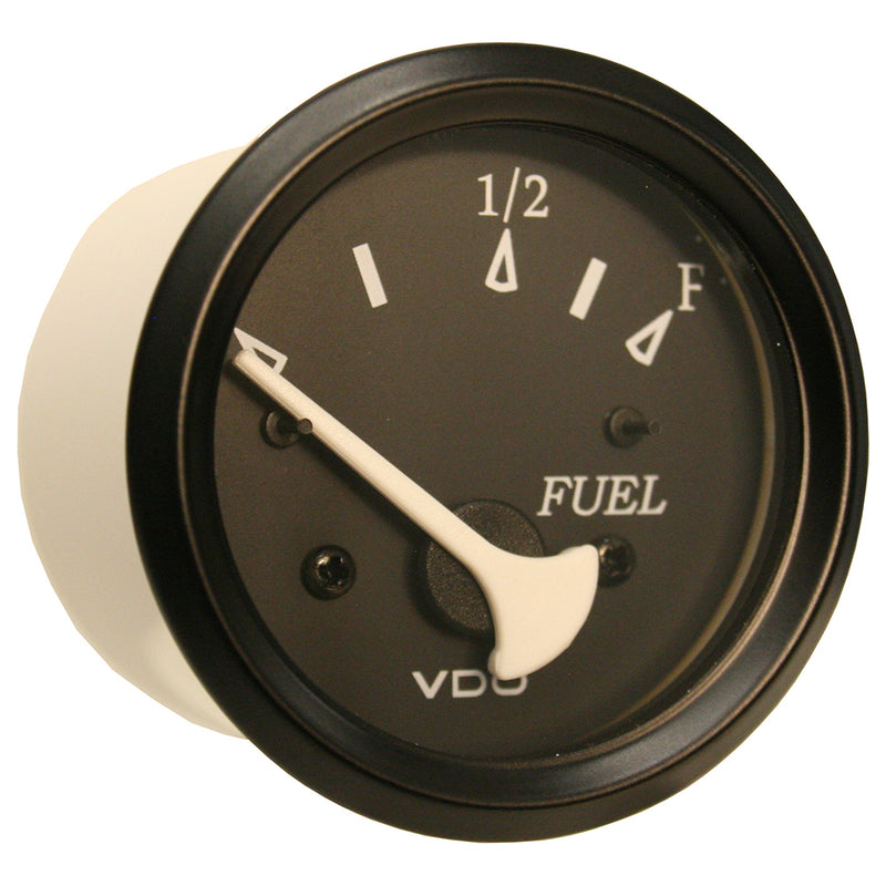 VDO Cockpit Marine 52mm (2-1-16") Fuel Level Gauge - Black Dial-Bezel