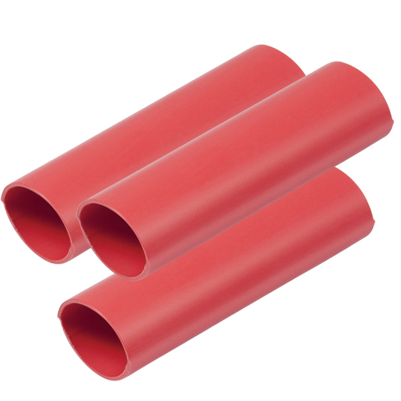 Ancor Heavy Wall Heat Shrink Tubing - 3-4" x 6" - 3-Pack - Red