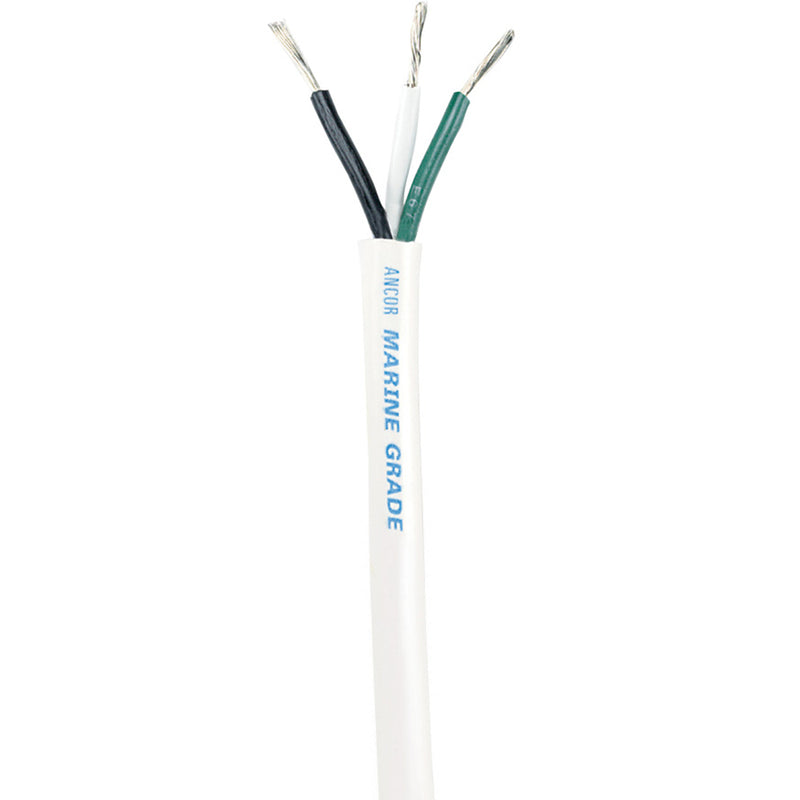 Ancor White Triplex Cable - 16-3 AWG - Round - 100'