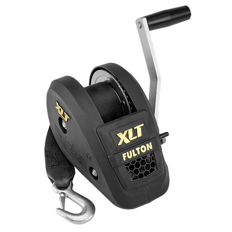 Fulton 1500lb Single Speed Winch w-20' Strap Included - Black Cover