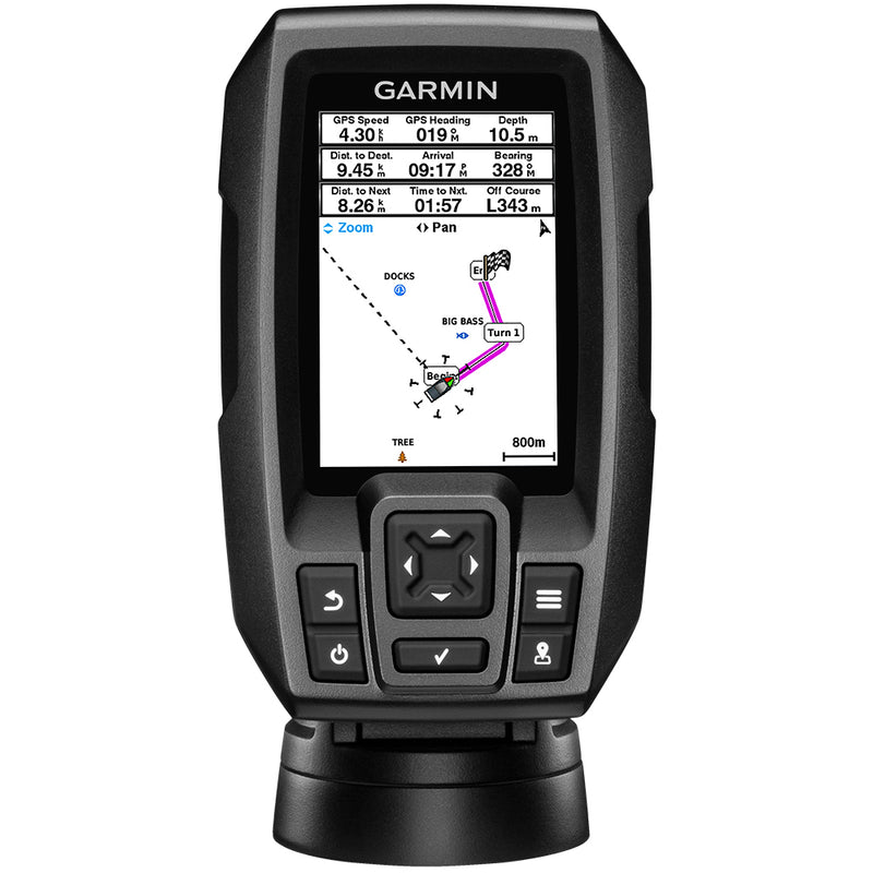 Garmin STRIKER™ 4 Fishfinder Worldwide Version w-77-200kHz - 4-Pin Transducer w-Transom & Trolling Motor Mounts