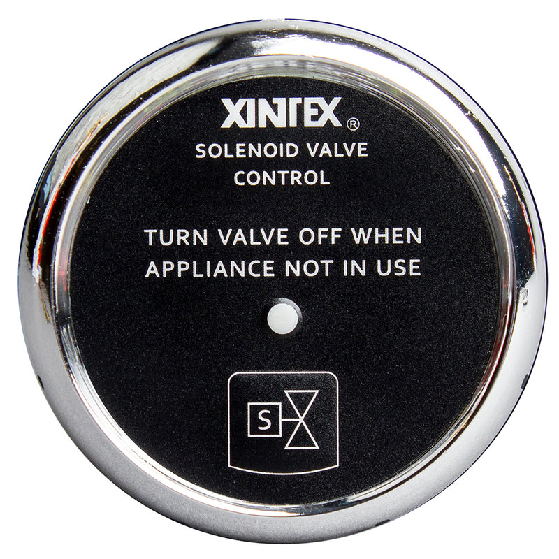 Fireboy-Xintex Propane Control & Solenoid Valve w-Chrome Bezel Display