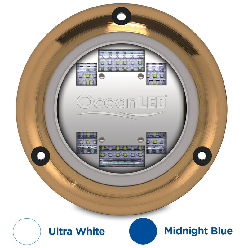 OceanLED Sport S3124s Underwater LED Light - Ultra White-Midnight Blue