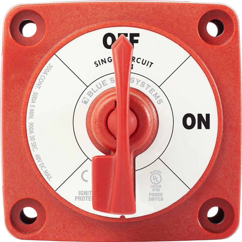 Blue Sea 6004 Single Circuit ON-OFF w-Locking Key - Red