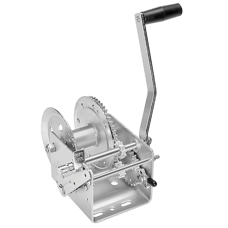 Fulton 2600lb 2-Speed Winch w-Hand Brake