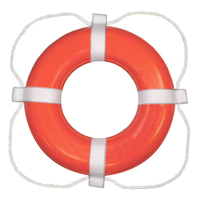 Taylor Made Foam Ring Buoy - 20" - Orange w-White Grab Line