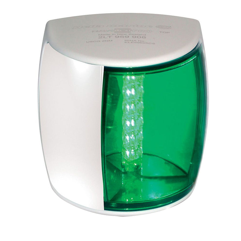 Hella Marine NaviLED PRO Starboard Navigation Lamp - 2nm - Green Lens-White Housing