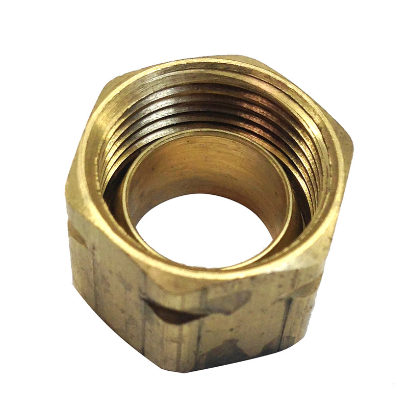 Uflex Brass Compression Nut w-Sleeve