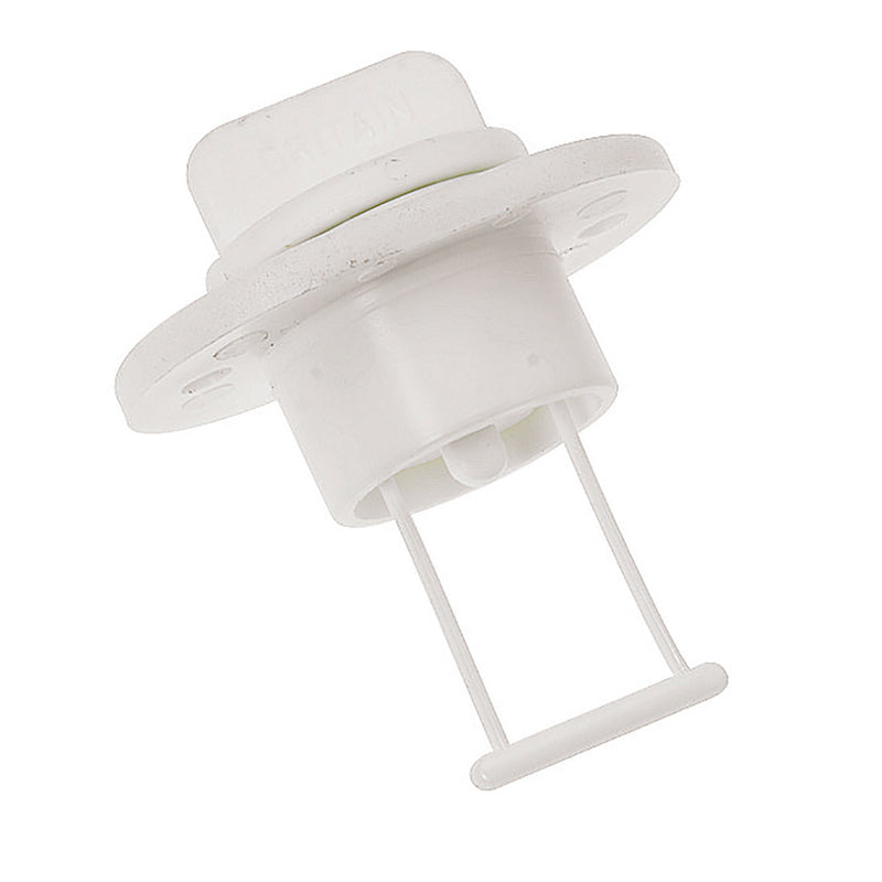 Barton Marine Drain Plug and Socket - 15mm (.60") Bore - White