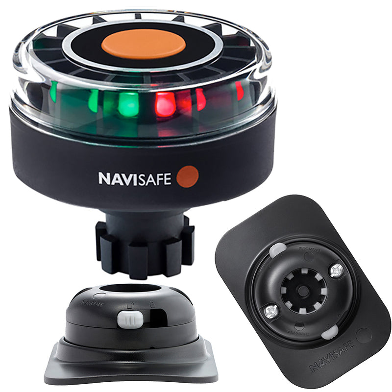 Navisafe Navilight Tricolor 2NM w-Navibolt Base & RIB Mount - Black