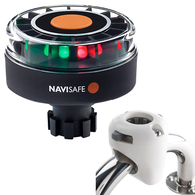 Navisafe Navilight Tricolor 2NM w-Navibolt Base & Rail Mount - White