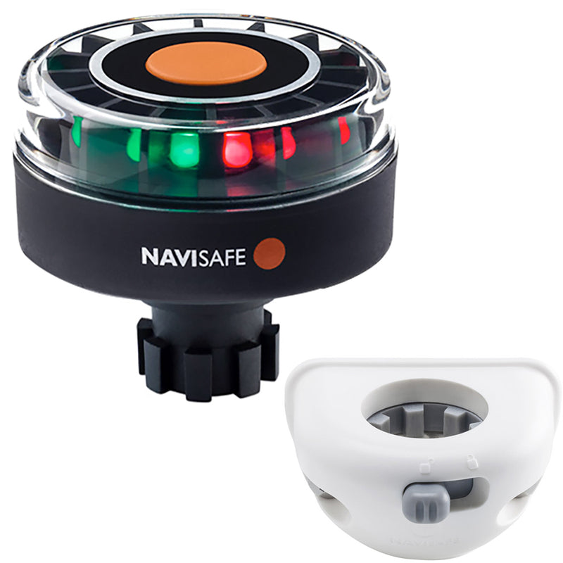 Navisafe Navilight Tricolor 2NM w-Navibolt Base & Vertical Mount - White