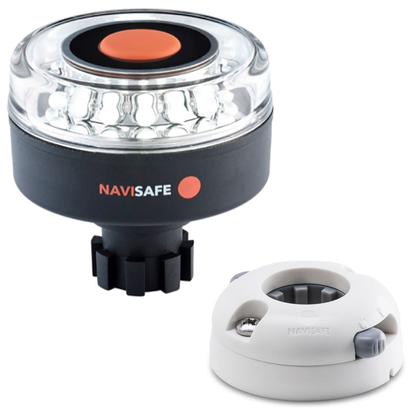 Navisafe Navilight 360° 2NM w-Navibolt Base & Horizontal Mount - White