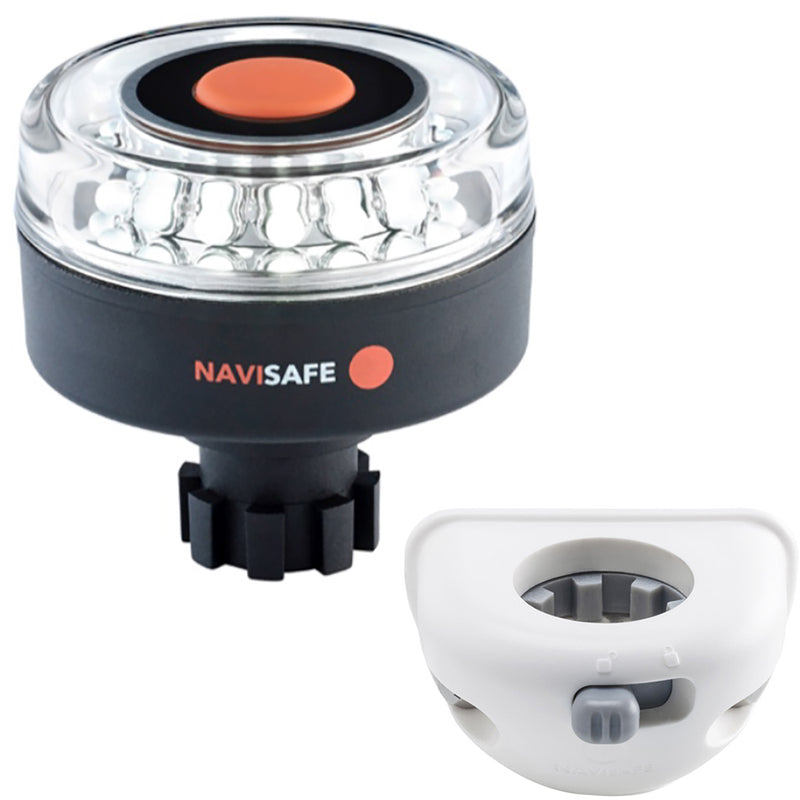 Navisafe Navilight 360° 2NM w-Navibolt Base & Vertical Mount - White