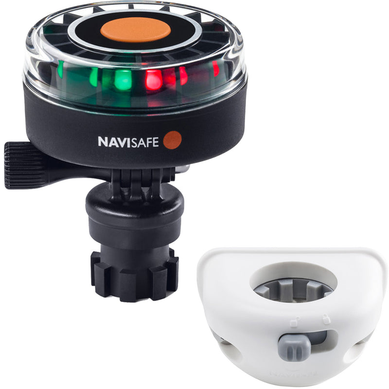 Navisafe Navilight 2NM Tricolor w-Navimount Base & Vertical Mount - White