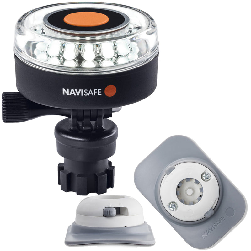 Navisafe Navilight 360° 2NM White w-Navimount Base & RIB Mount - White