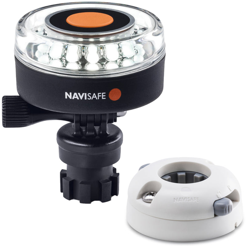 Navisafe Navilight 360° 2NM White w-Navimount Base & Horizontal Mount - White