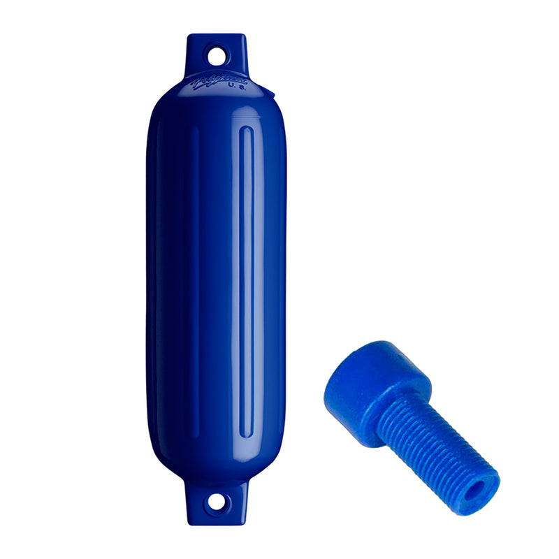 Polyform G-3 Twin Eye Fender 5.5" x 19" - Cobalt Blue w-Adapter