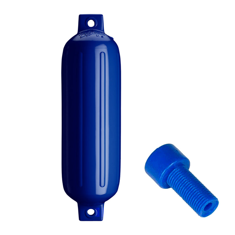 Polyform G-4 Twin Eye Fender 6.5" x 22" - Cobalt Blue w-Adapter