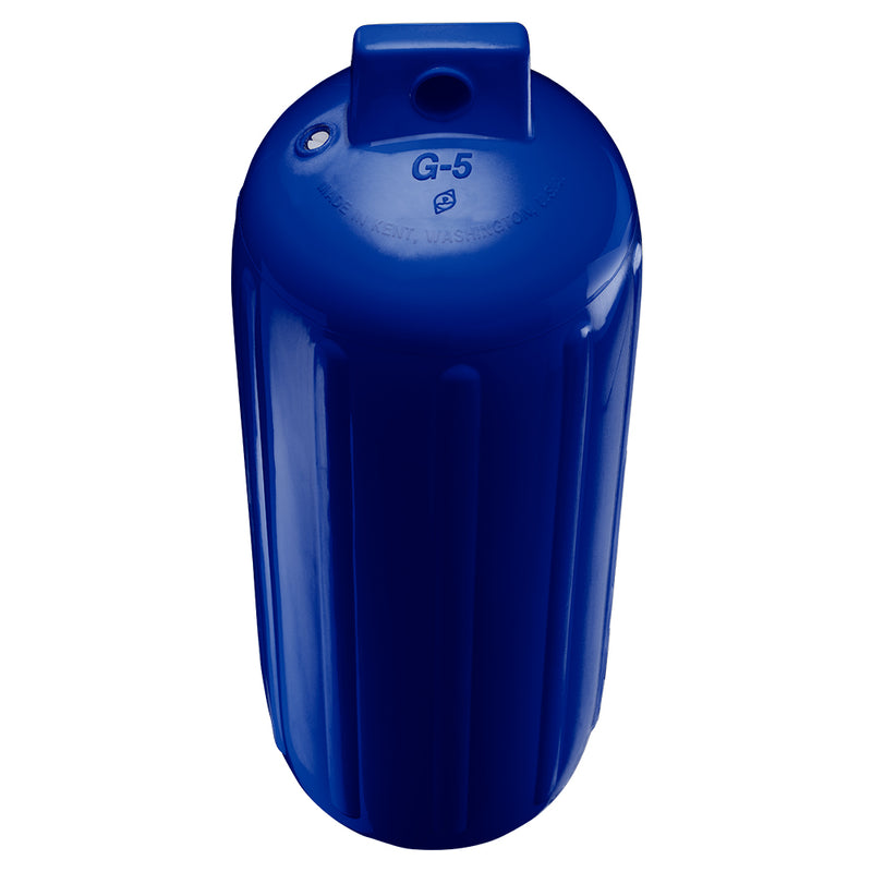 Polyform G-5 Twin Eye Fender 8.8" x 26.8" - Cobalt Blue w-Adapter