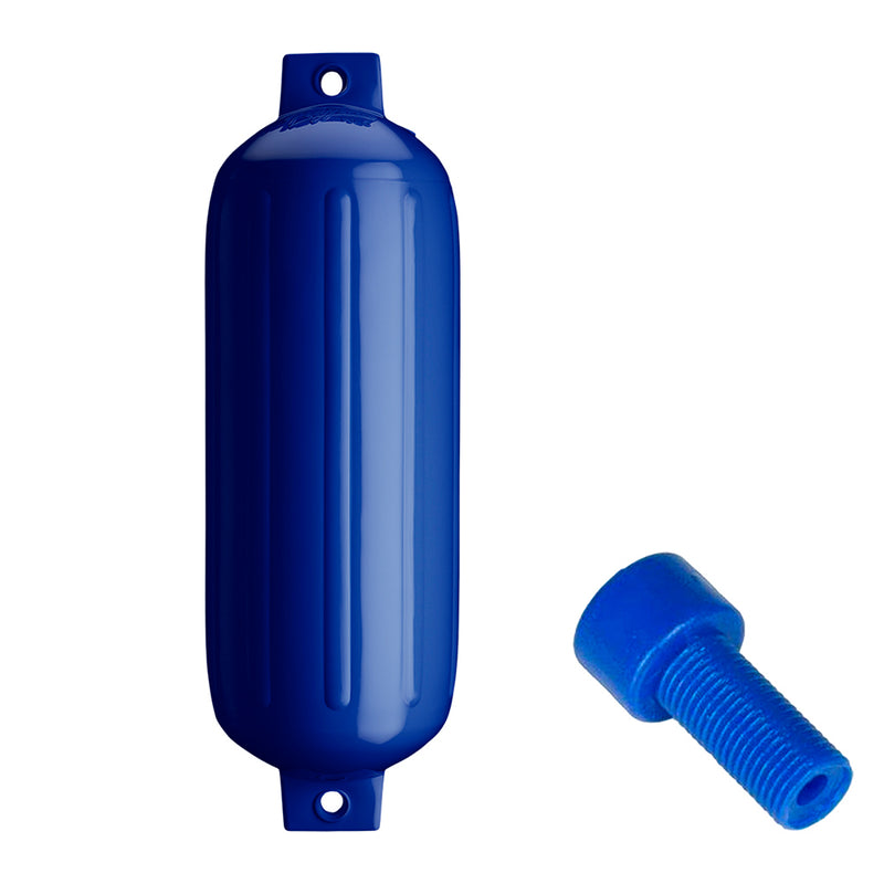 Polyform G-5 Twin Eye Fender 8.8" x 26.8" - Cobalt Blue w-Adapter