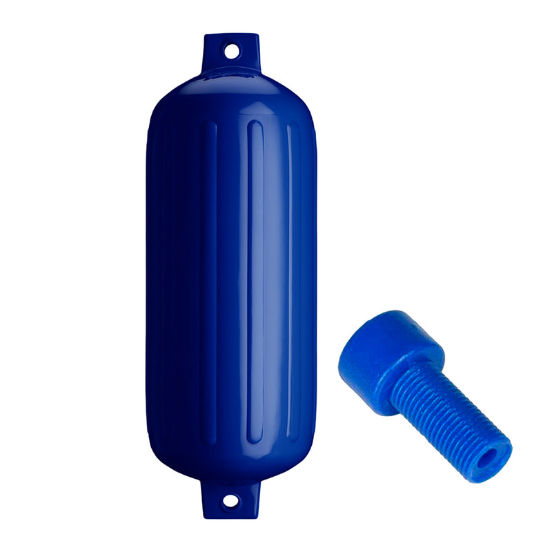 Polyform G-6 Twin Eye Fender 11" x 30" - Cobalt Blue w-Adapter