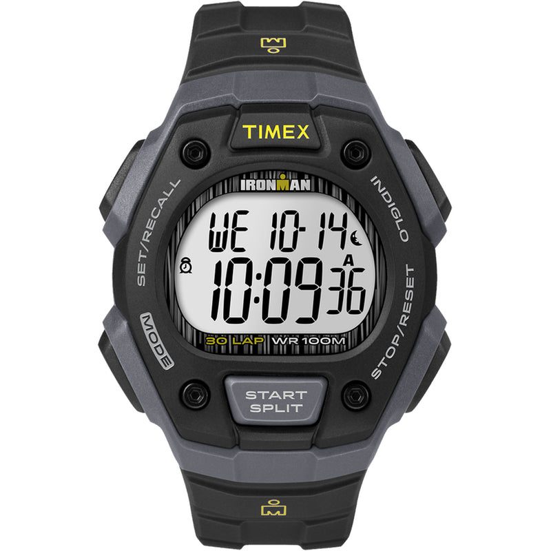 Timex IRONMAN® Classic 30 Lap Full-Size Watch - Black-Yellow