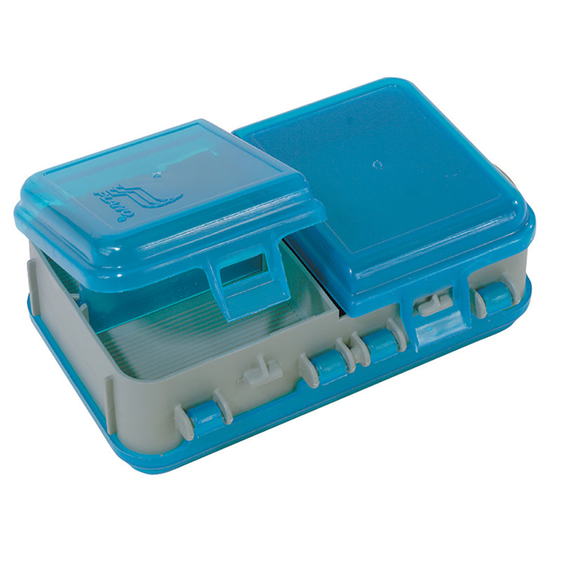 Plano Double-Sided Adjustable Tackle Organizer Small - Silver-Blue