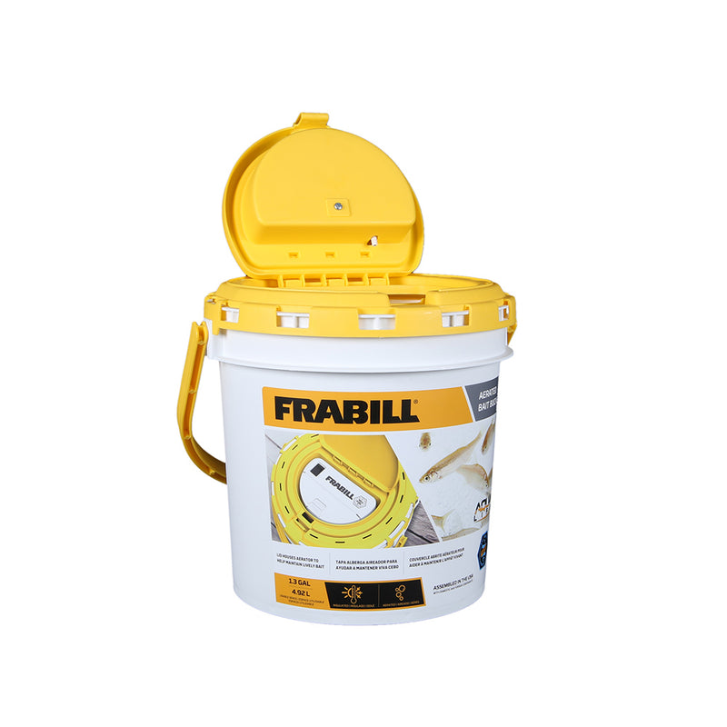 Frabill Dual Fish Bait Bucket w-Aerator Built-In