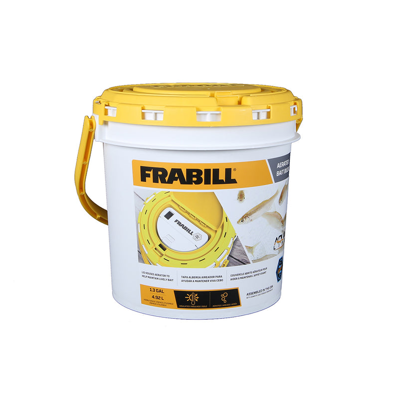 Frabill Dual Fish Bait Bucket w-Aerator Built-In