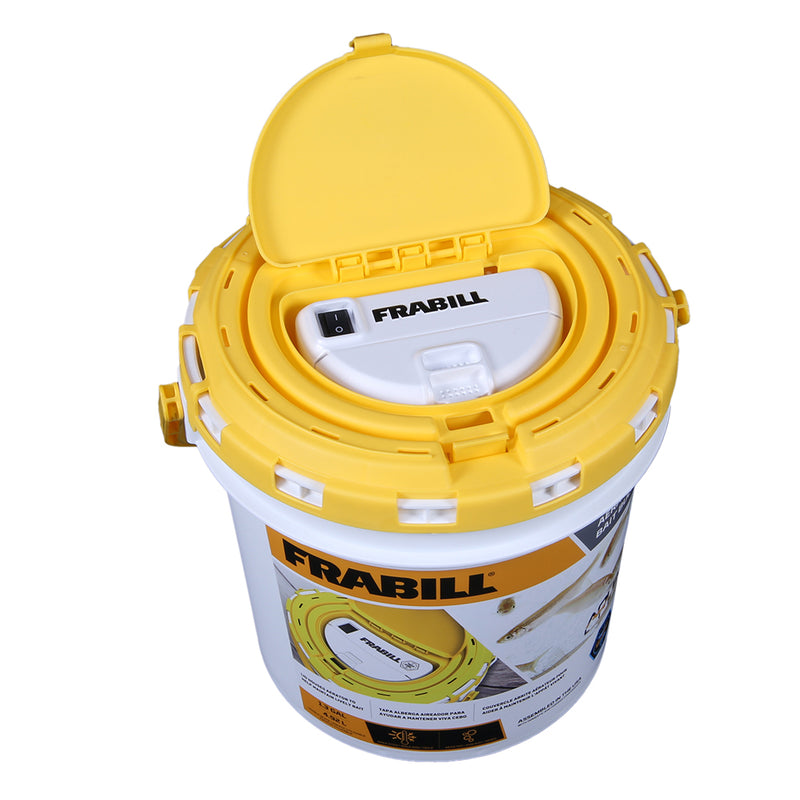 Frabill Dual Fish Bait Bucket w-Aerator Built-In