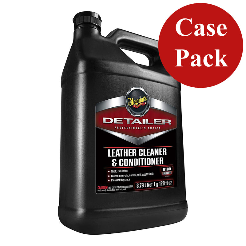 Meguiar's Detailer Leather Cleaner & Conditioner - 1-Gallon *Case of 4*