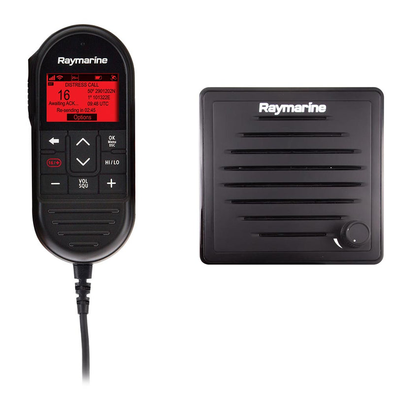 Raymarine Ray90 Wired Second Station Kit w-Passive Speaker, RayMic Wired Handset & RayMic Extension Cable - 10M