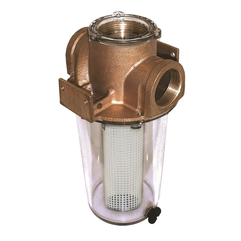 GROCO ARG-1250 Series 1-1-4" Raw Water Strainer w-Non-Metallic Plastic Basket