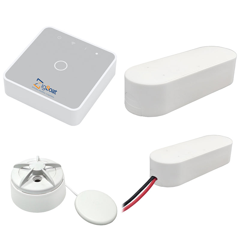 Glomex ZigBoat™ Starter Kit System - Gateway, Battery, Door-Porthold & Flood Sensor