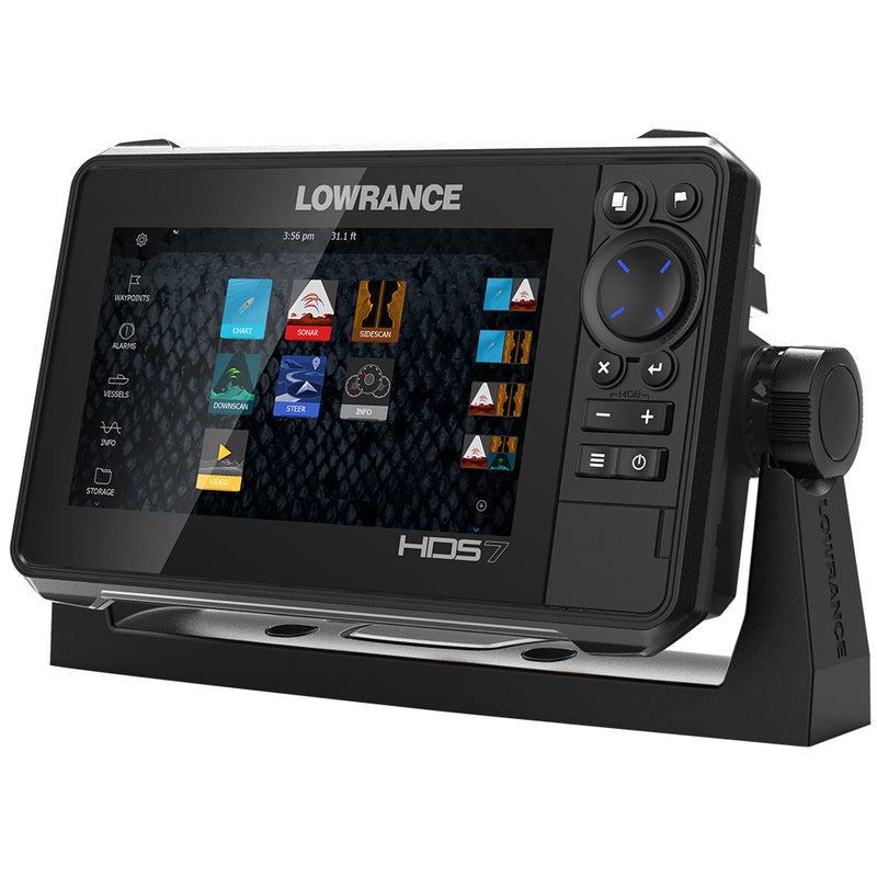 Lowrance HDS-7 LIVE w-Active Imaging 3-in-1 Transom Mount & C-MAP Pro Chart