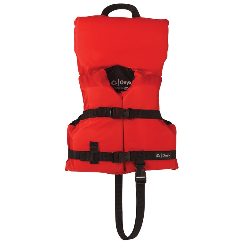 Onyx Nylon General Purpose Life Jacket - Infant-Child Under 50lbs - Red