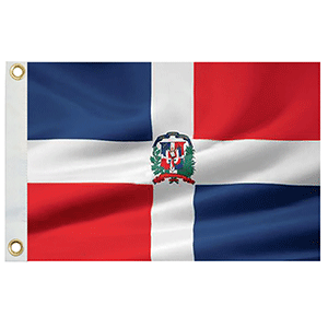 Taylor Made Dominican Republic Flag 12" x 18" Nylon