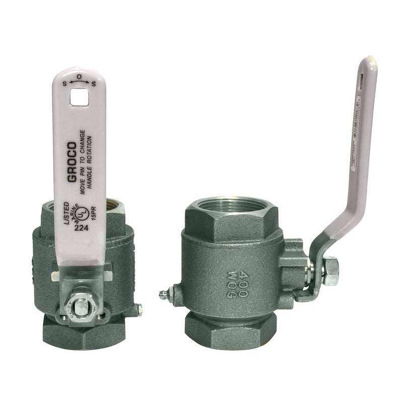 GROCO 3-4" NPT Stainless Steel In-Line Ball Valve